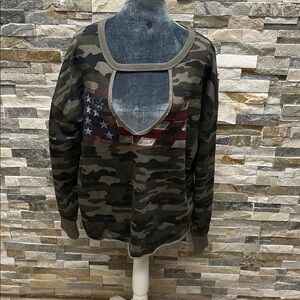 Lucky Brand Heather Gray Knit Top